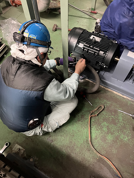 前処理電着ポンプ更新後