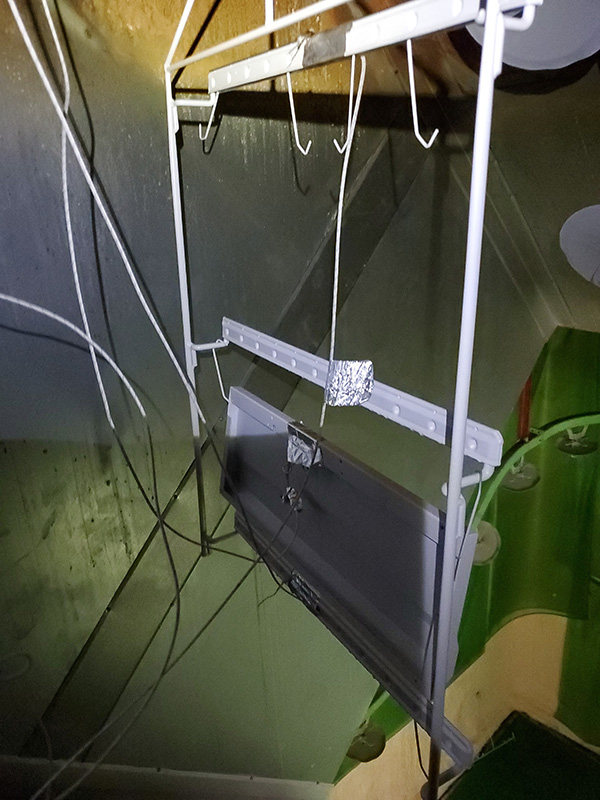 バーナー更新後炉内ワーク温度測定